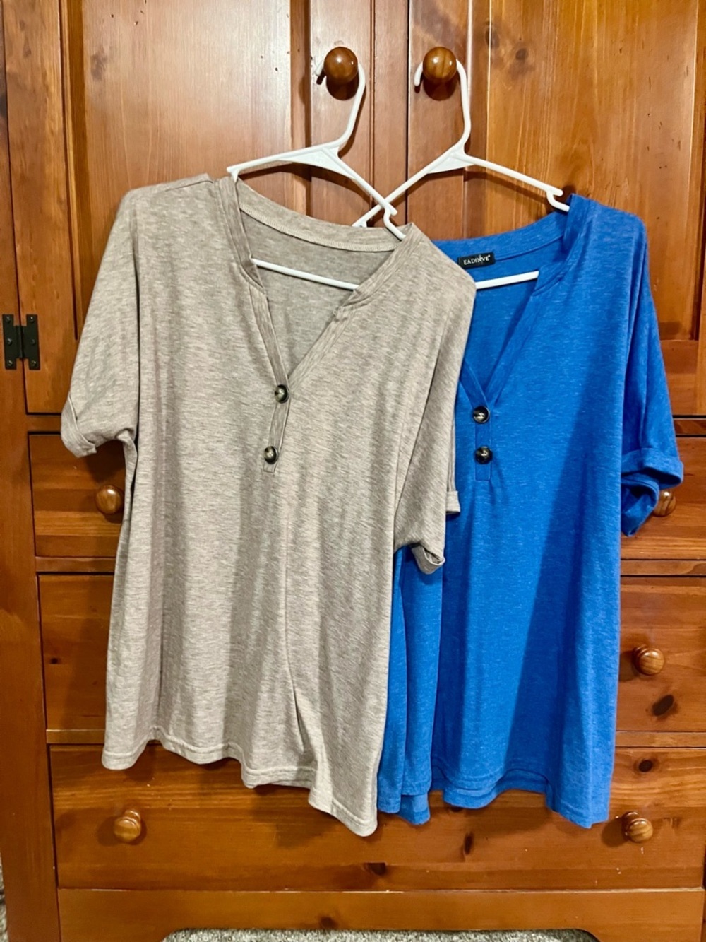 TWO Super Soft - Casual Henley Tees - XL